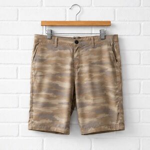 Hooey Tan Camo Men's Board Shorts Size L Waist 38 Inseam 9